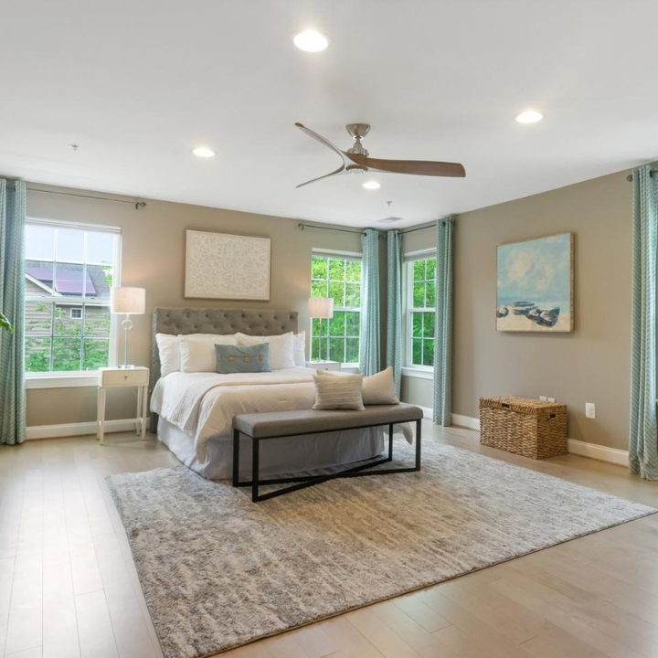 staged bedroom in Frederick