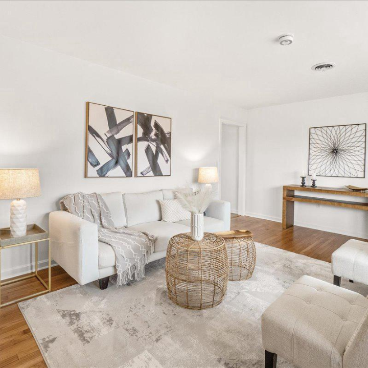 staged living room
