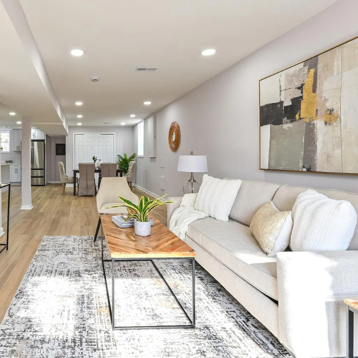 staged living room